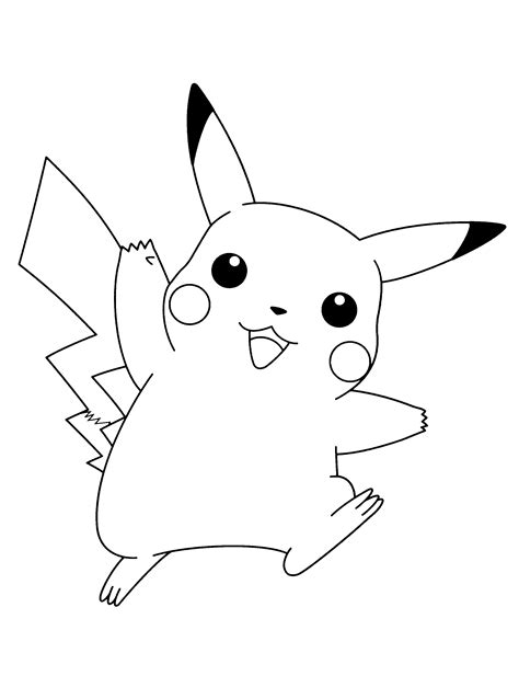 Coloriage pikachu 